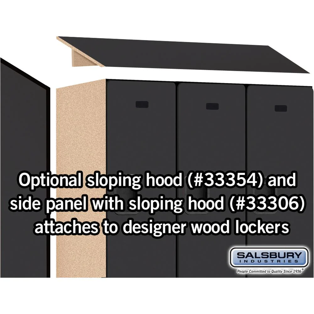 12" Wide Double Tier Designer Wood Locker - 3 Wide - 6 Feet High - 21" Deep by Salsbury - Image 6