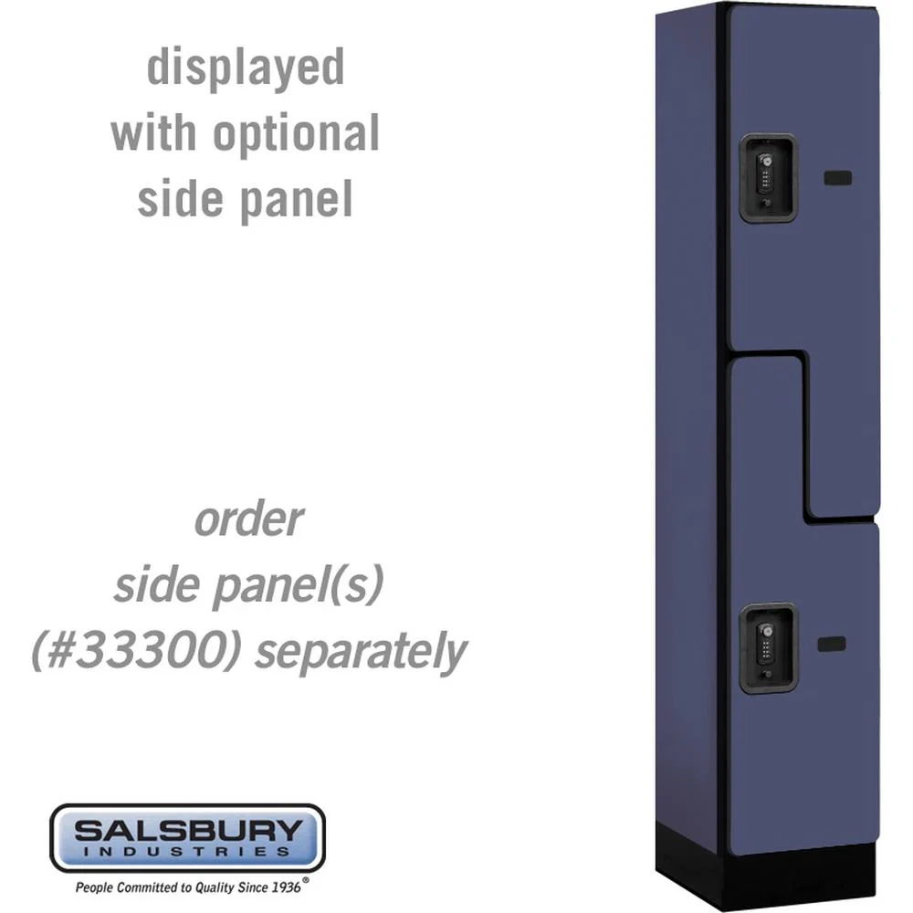 12" Wide Double Tier 'S' Style Designer Wood Locker - 1 Wide - 5 Feet High - 15" Deep by Salsbury - Image 14