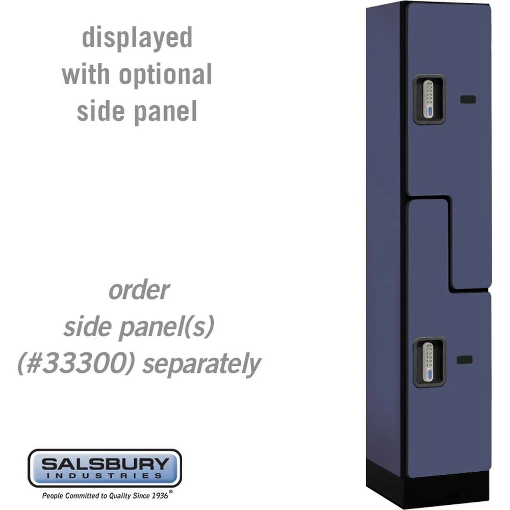 12" Wide Double Tier 'S' Style Designer Wood Locker - 1 Wide - 5 Feet High - 15" Deep by Salsbury - Image 15