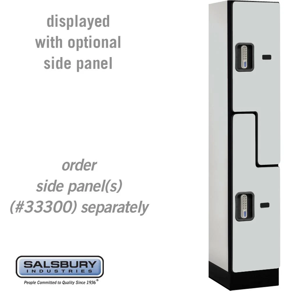 12" Wide Double Tier 'S' Style Designer Wood Locker - 1 Wide - 5 Feet High - 15" Deep by Salsbury - Image 25