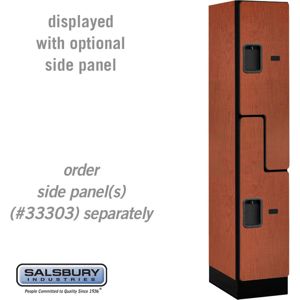12" Wide Double Tier 'S' Style Designer Wood Locker - 1 Wide - 5 Feet High - 18" Deep by Salsbury - Image 17