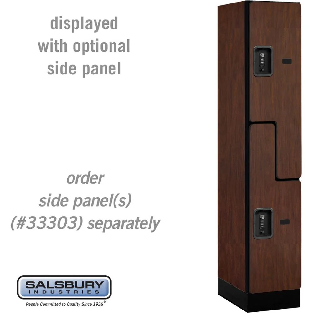 12" Wide Double Tier 'S' Style Designer Wood Locker - 1 Wide - 5 Feet High - 18" Deep by Salsbury - Image 29