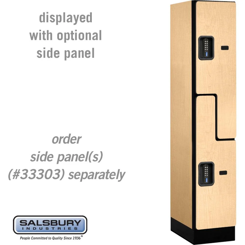 12" Wide Double Tier 'S' Style Designer Wood Locker - 1 Wide - 5 Feet High - 18" Deep by Salsbury - Image 33