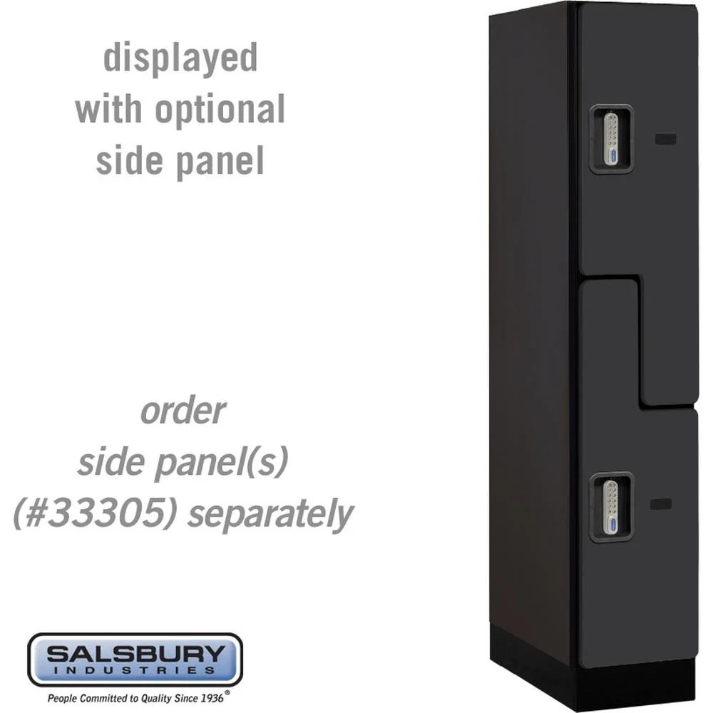 12" Wide Double Tier 'S' Style Designer Wood Locker - 1 Wide - 5 Feet High - 21" Deep by Salsbury - Image 10
