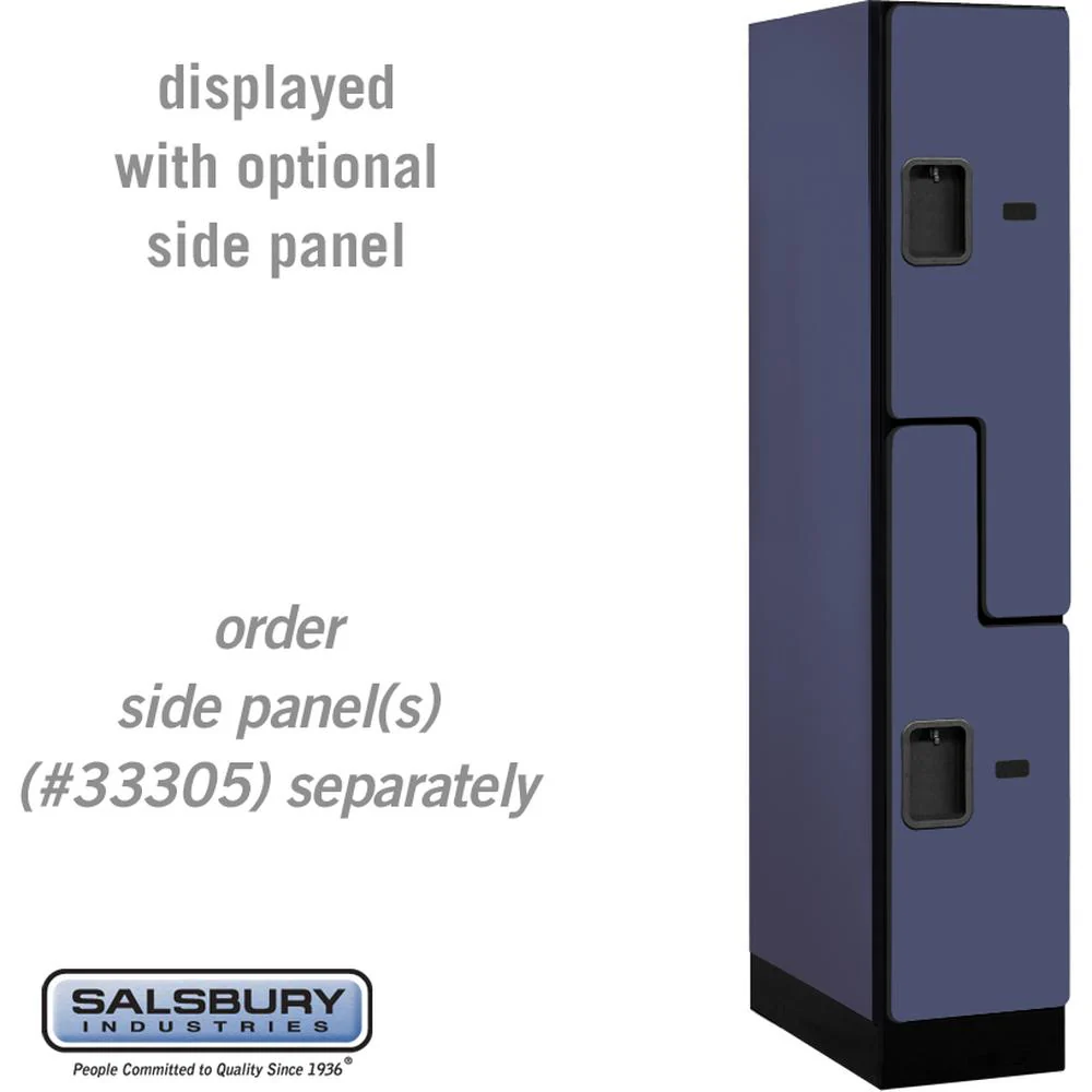12" Wide Double Tier 'S' Style Designer Wood Locker - 1 Wide - 5 Feet High - 21" Deep by Salsbury - Image 12