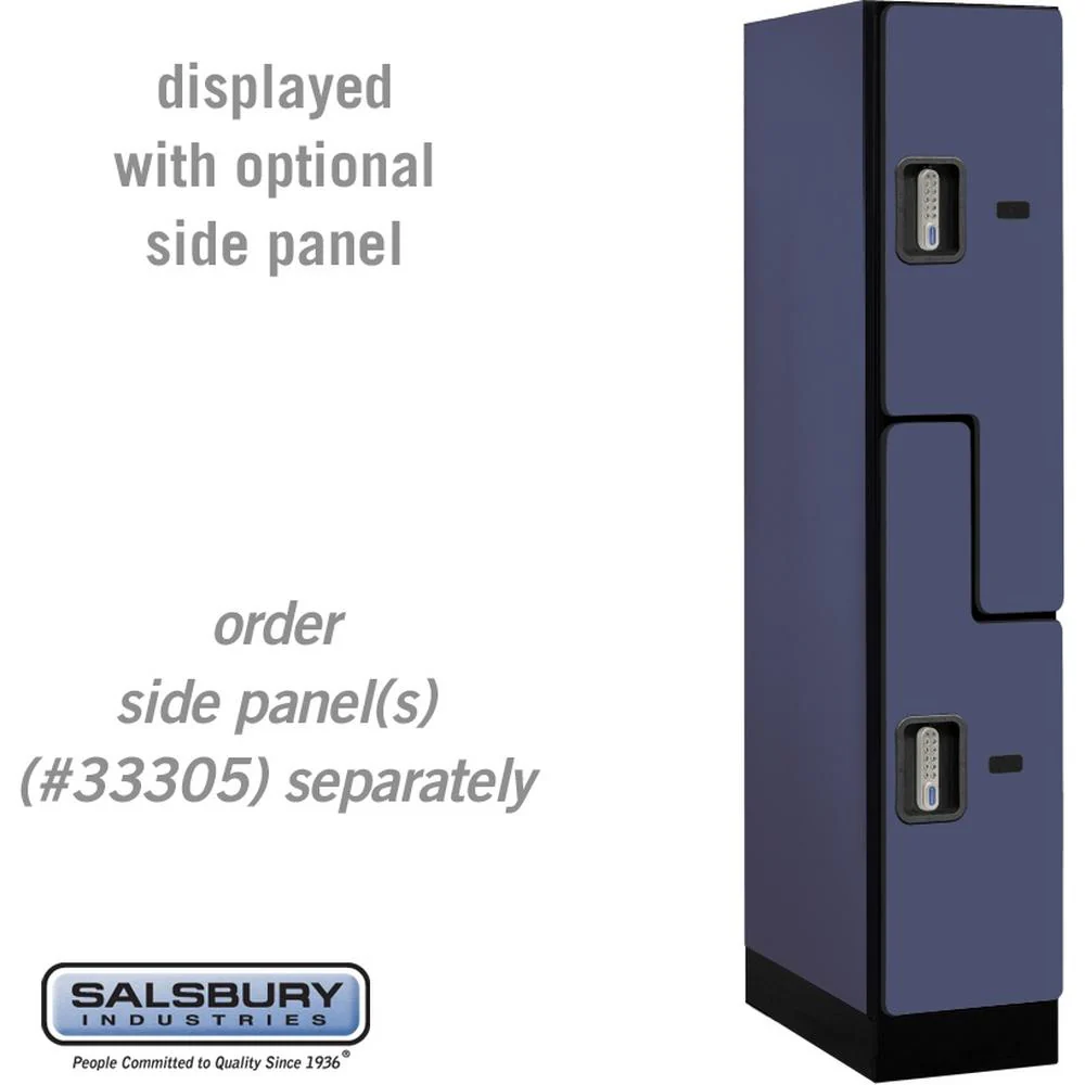 12" Wide Double Tier 'S' Style Designer Wood Locker - 1 Wide - 5 Feet High - 21" Deep by Salsbury - Image 15