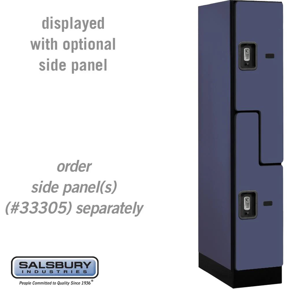 12" Wide Double Tier 'S' Style Designer Wood Locker - 1 Wide - 5 Feet High - 21" Deep by Salsbury - Image 16