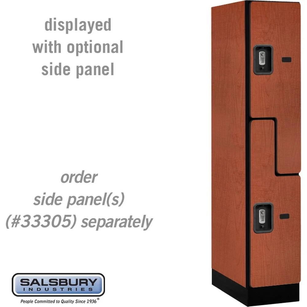 12" Wide Double Tier 'S' Style Designer Wood Locker - 1 Wide - 5 Feet High - 21" Deep by Salsbury - Image 21