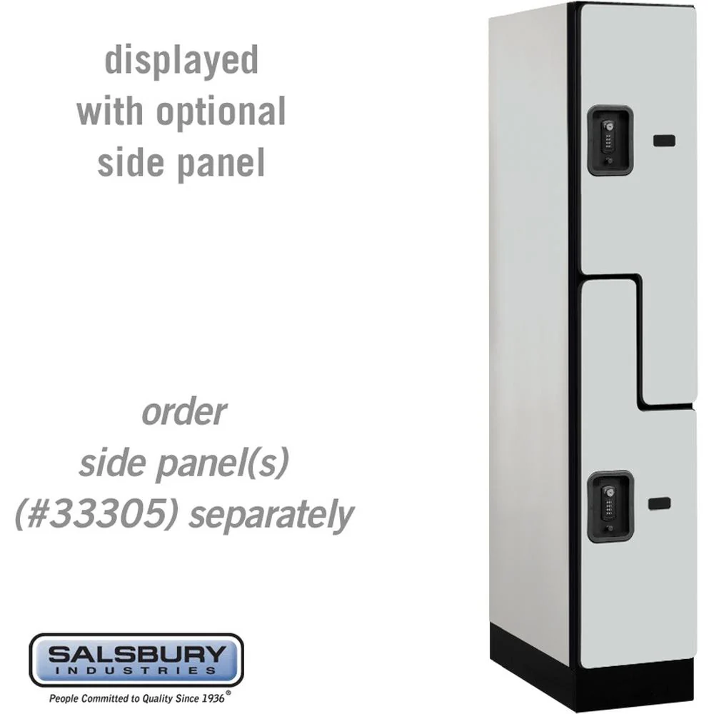 12" Wide Double Tier 'S' Style Designer Wood Locker - 1 Wide - 5 Feet High - 21" Deep by Salsbury - Image 24