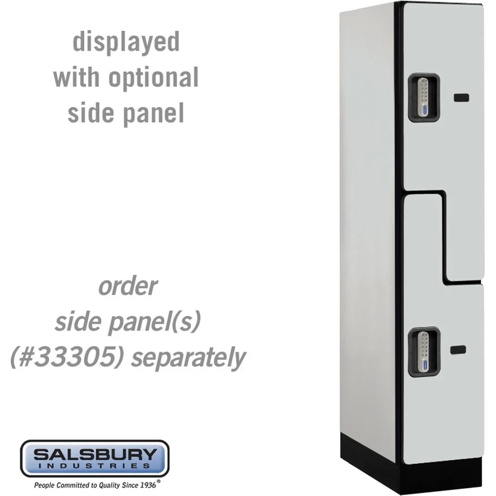 12" Wide Double Tier 'S' Style Designer Wood Locker - 1 Wide - 5 Feet High - 21" Deep by Salsbury - Image 25