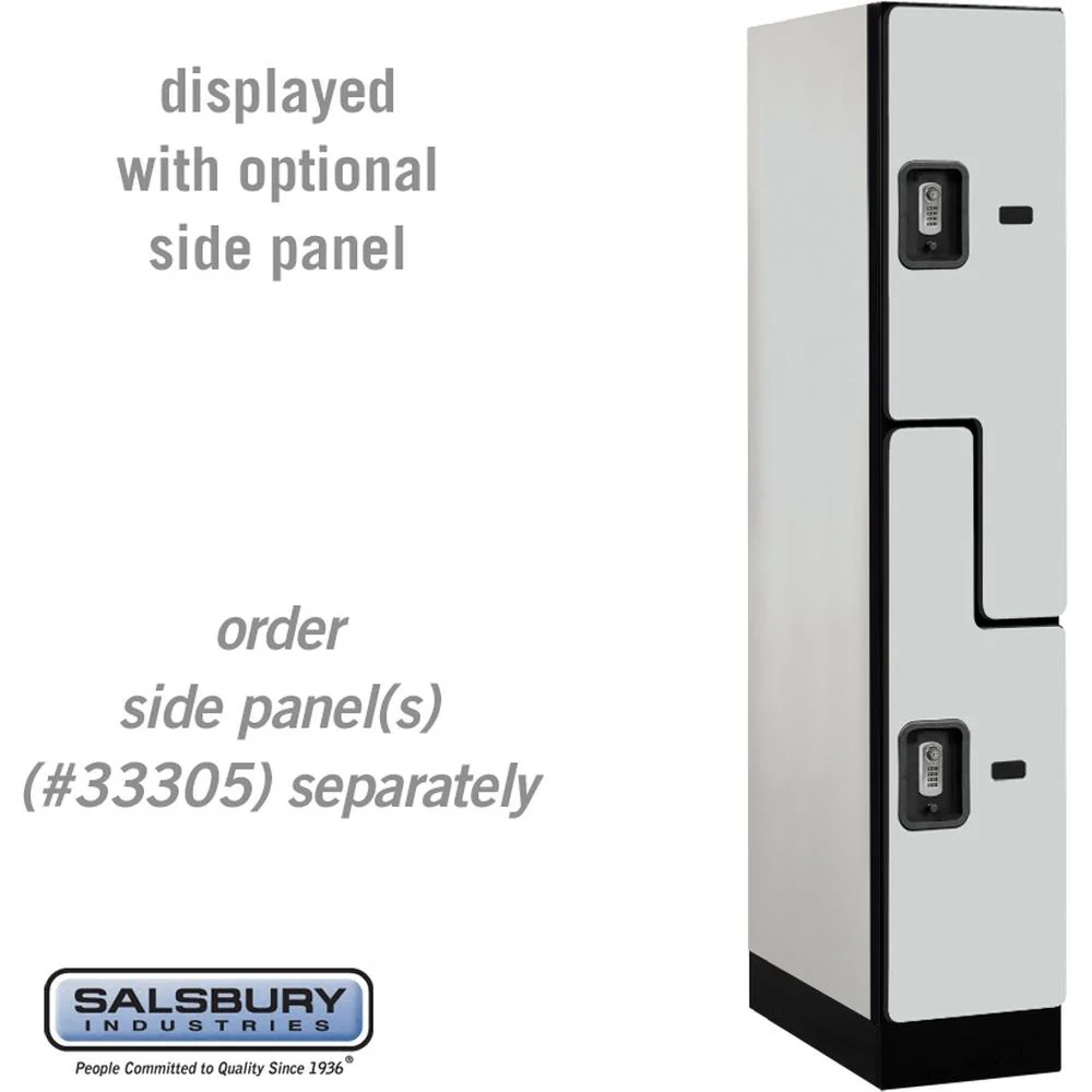 12" Wide Double Tier 'S' Style Designer Wood Locker - 1 Wide - 5 Feet High - 21" Deep by Salsbury - Image 26