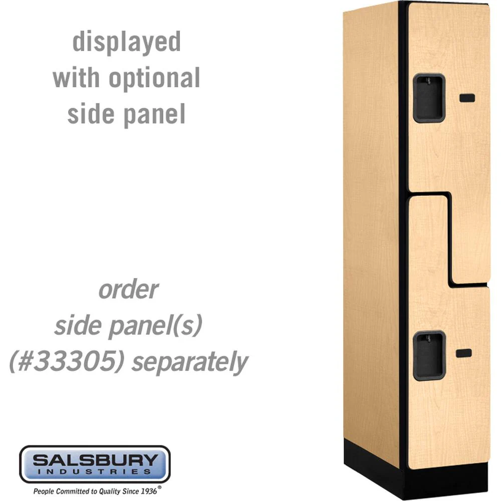 12" Wide Double Tier 'S' Style Designer Wood Locker - 1 Wide - 5 Feet High - 21" Deep by Salsbury - Image 32