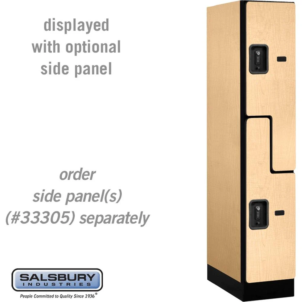 12" Wide Double Tier 'S' Style Designer Wood Locker - 1 Wide - 5 Feet High - 21" Deep by Salsbury - Image 34