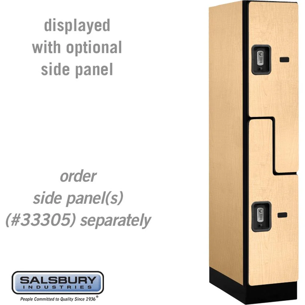 12" Wide Double Tier 'S' Style Designer Wood Locker - 1 Wide - 5 Feet High - 21" Deep by Salsbury - Image 36