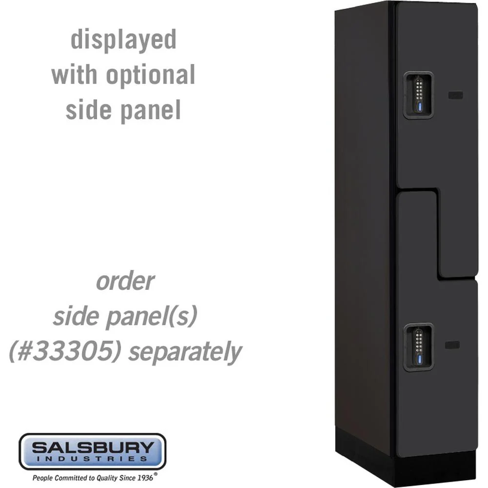 12" Wide Double Tier 'S' Style Designer Wood Locker - 1 Wide - 5 Feet High - 21" Deep by Salsbury - Image 8