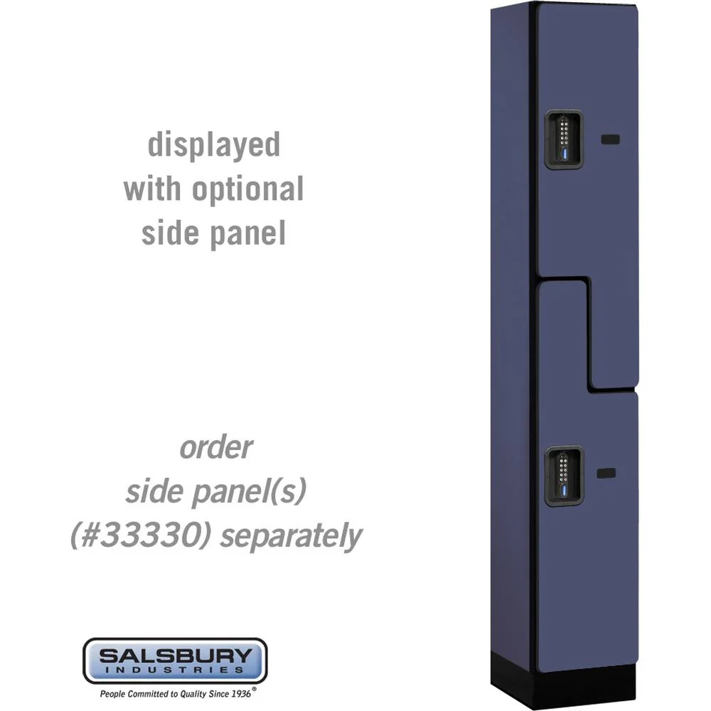 12" Wide Double Tier 'S' Style Designer Wood Locker - 1 Wide - 6 Feet High - 15" Deep by Salsbury - Image 13