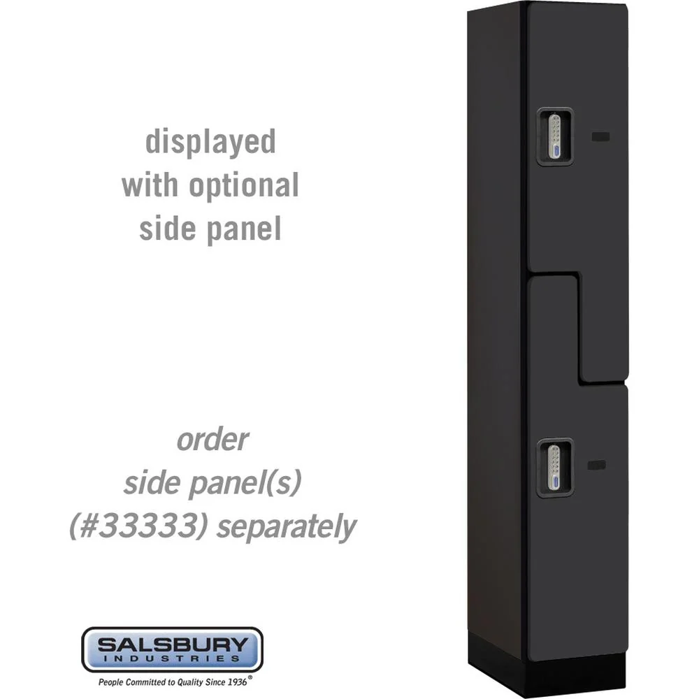 12" Wide Double Tier 'S' Style Designer Wood Locker - 1 Wide - 6 Feet High - 18" Deep by Salsbury - Image 10