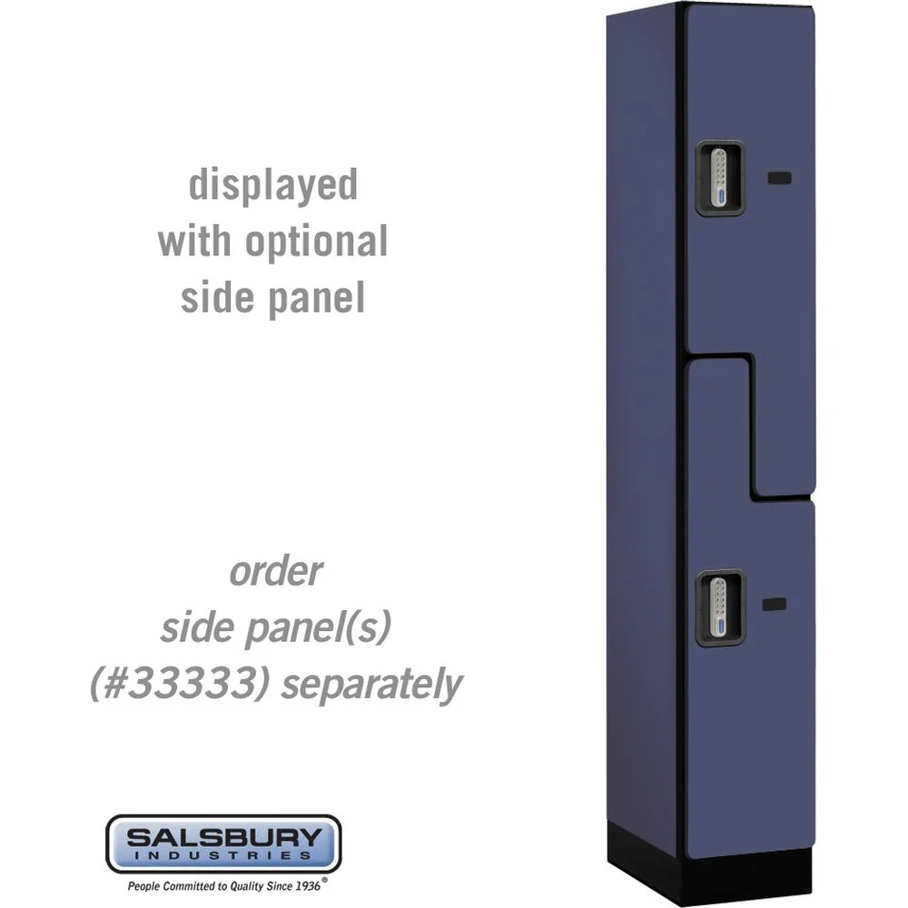 12" Wide Double Tier 'S' Style Designer Wood Locker - 1 Wide - 6 Feet High - 18" Deep by Salsbury - Image 15
