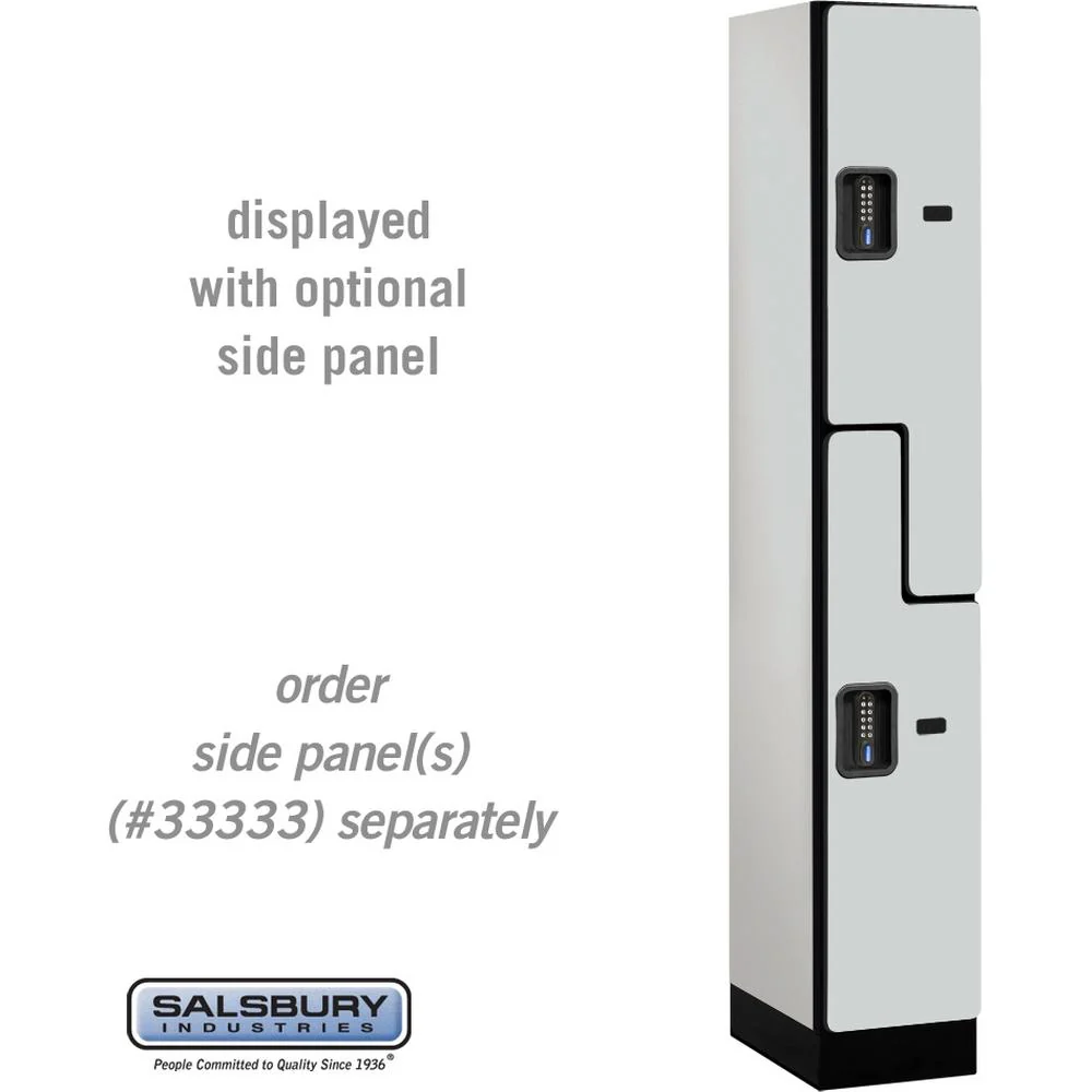 12" Wide Double Tier 'S' Style Designer Wood Locker - 1 Wide - 6 Feet High - 18" Deep by Salsbury - Image 23