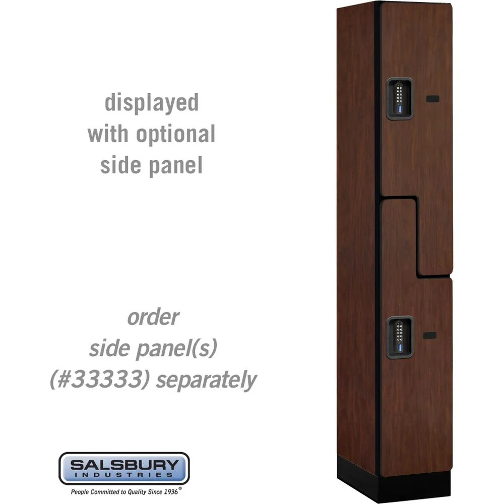 12" Wide Double Tier 'S' Style Designer Wood Locker - 1 Wide - 6 Feet High - 18" Deep by Salsbury - Image 28
