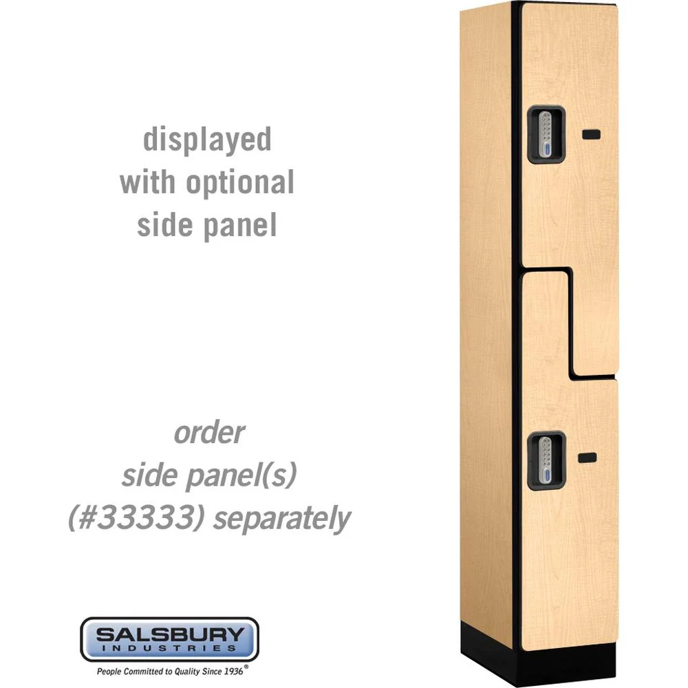 12" Wide Double Tier 'S' Style Designer Wood Locker - 1 Wide - 6 Feet High - 18" Deep by Salsbury - Image 35