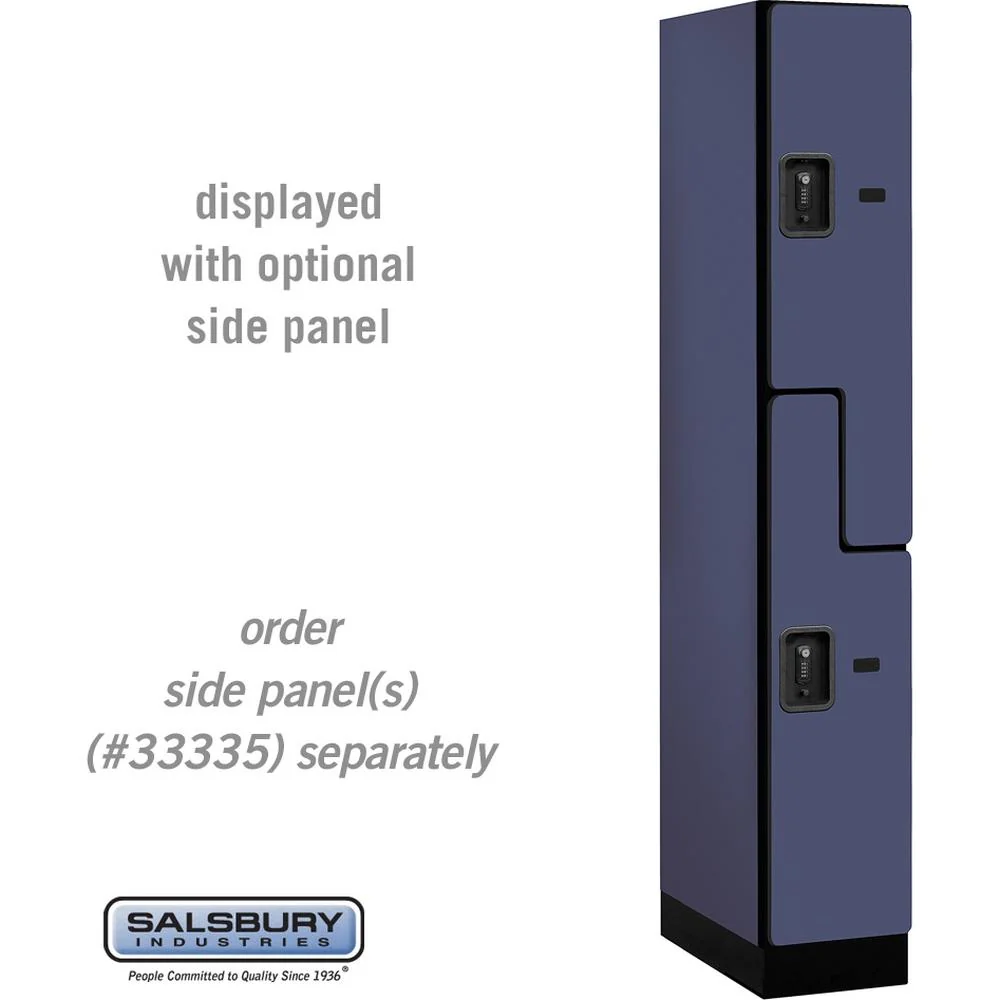 12" Wide Double Tier 'S' Style Designer Wood Locker - 1 Wide - 6 Feet High - 21" Deep by Salsbury - Image 14