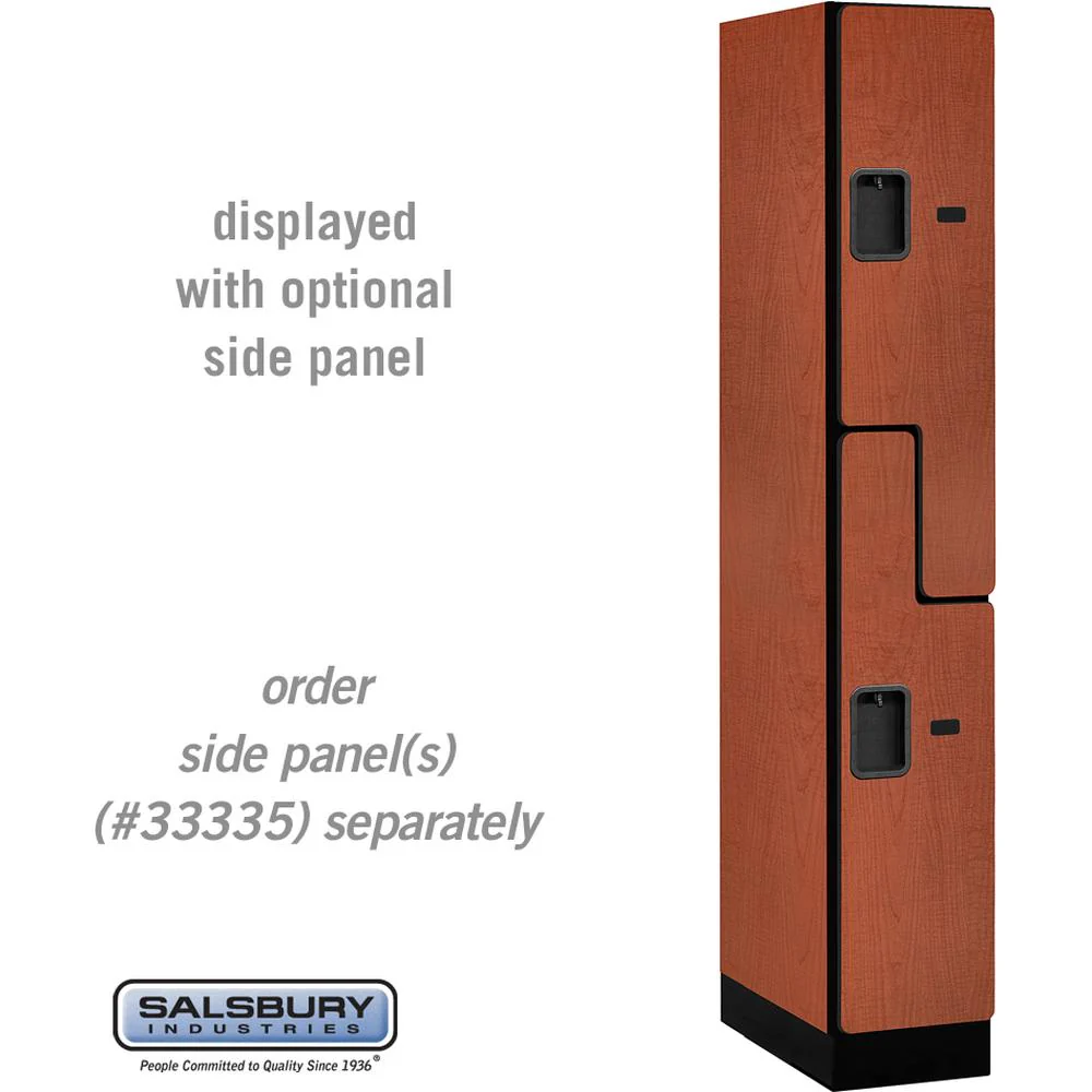 12" Wide Double Tier 'S' Style Designer Wood Locker - 1 Wide - 6 Feet High - 21" Deep by Salsbury - Image 17