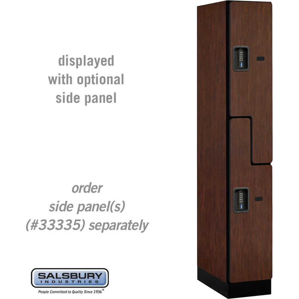12" Wide Double Tier 'S' Style Designer Wood Locker - 1 Wide - 6 Feet High - 21" Deep by Salsbury - Image 28