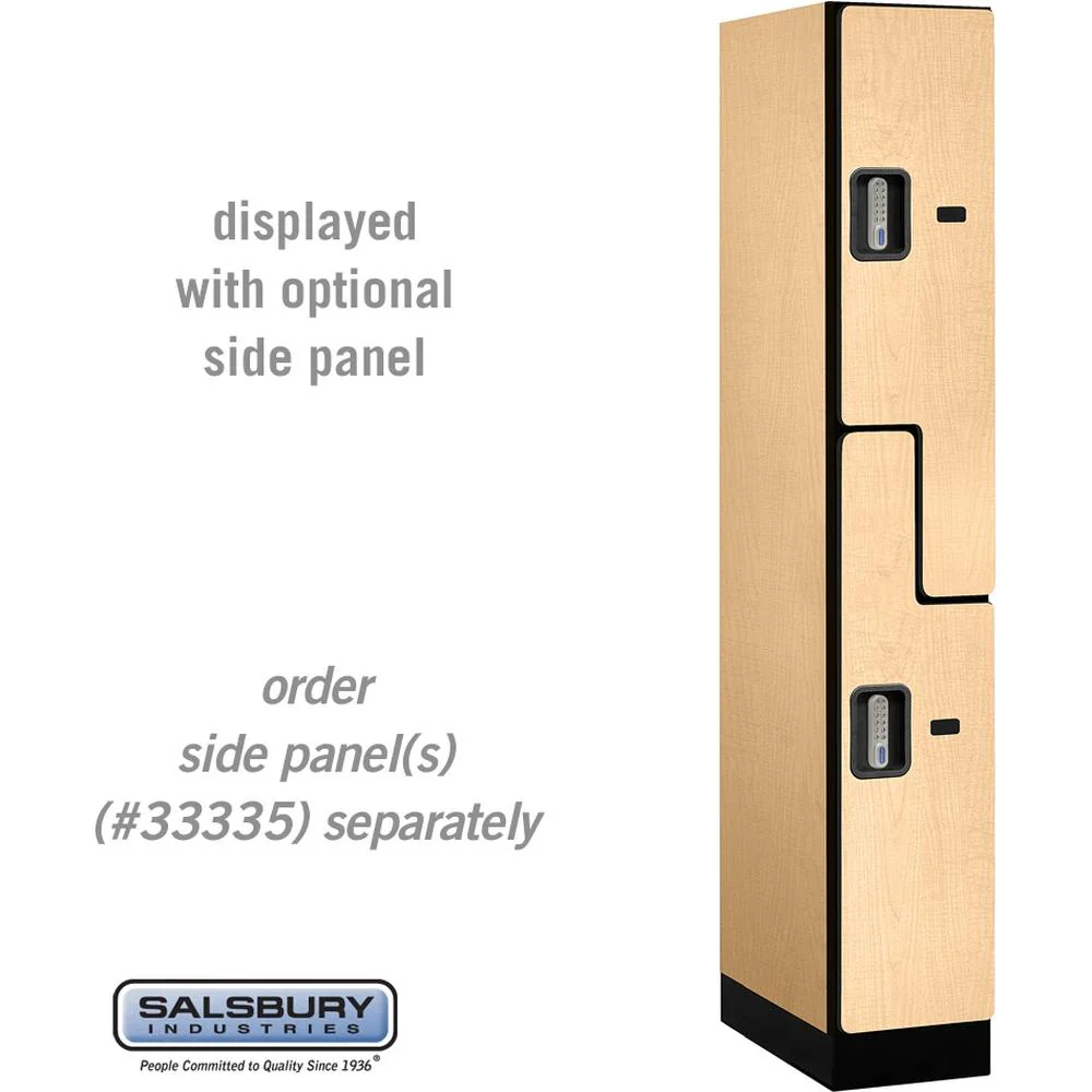 12" Wide Double Tier 'S' Style Designer Wood Locker - 1 Wide - 6 Feet High - 21" Deep by Salsbury - Image 35