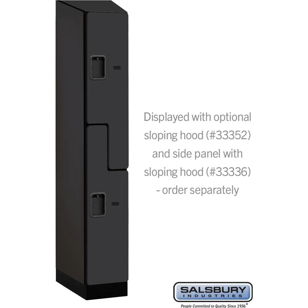 12" Wide Double Tier 'S' Style Designer Wood Locker - 1 Wide - 6 Feet High - 21" Deep by Salsbury - Image 7