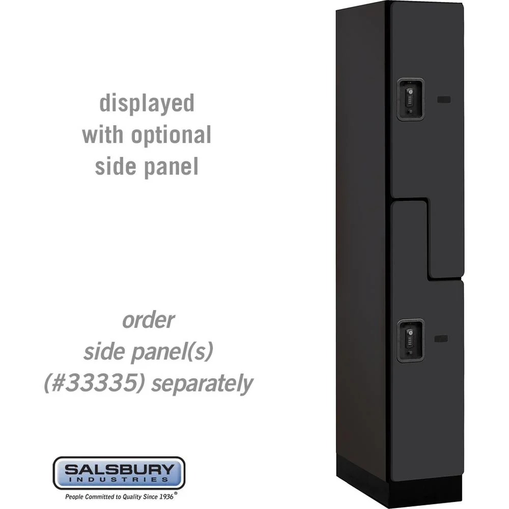 12" Wide Double Tier 'S' Style Designer Wood Locker - 1 Wide - 6 Feet High - 21" Deep by Salsbury - Image 9