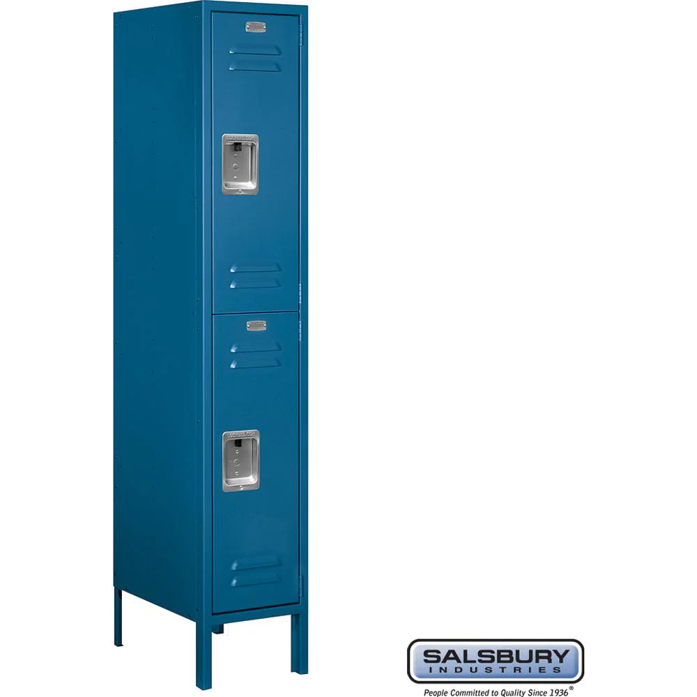 12" Wide Double Tier Standard Metal Locker - 1 Wide - 5 Feet High - 18" Deep by Salsbury - Image 5
