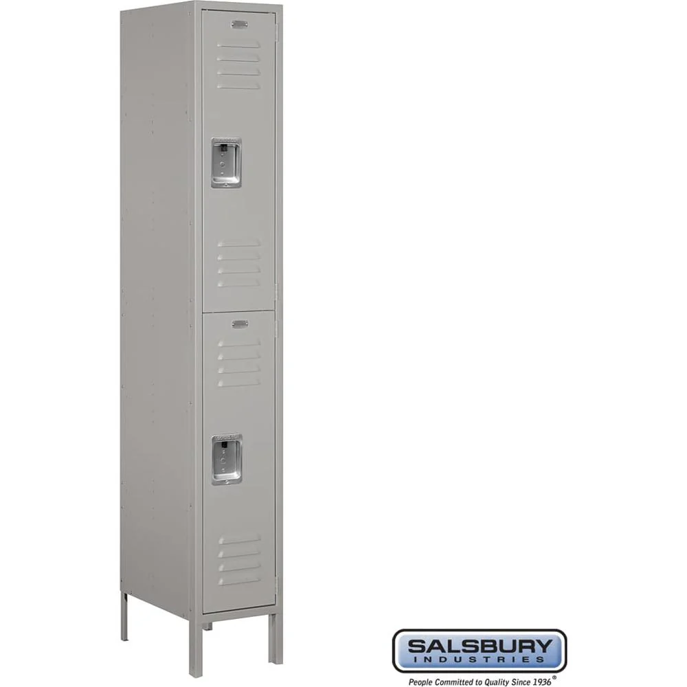 12" Wide Double Tier Standard Metal Locker - 1 Wide - 6 Feet High - 18" Deep by Salsbury - Image 6