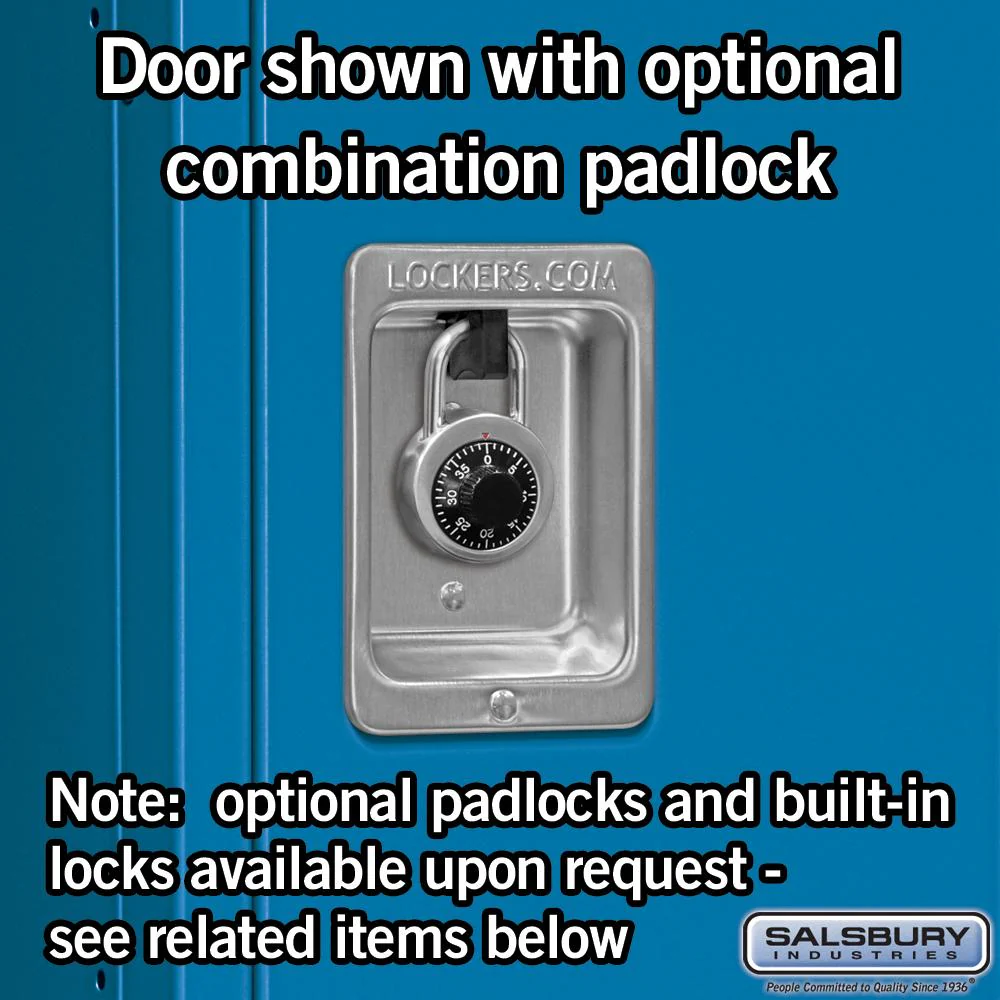12" Wide Double Tier Standard Metal Locker - 3 Wide - 5 Feet High - 18" Deep by Salsbury - Image 3