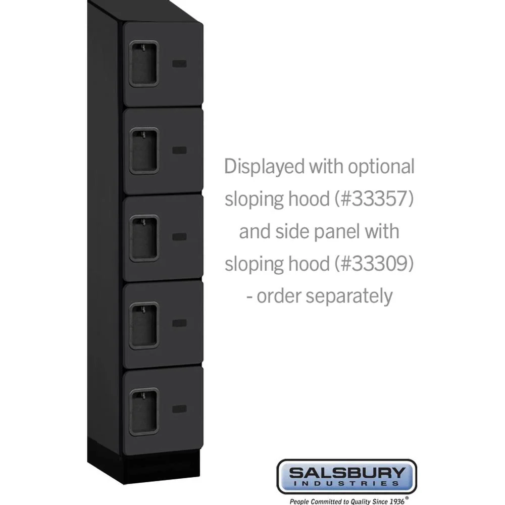 12" Wide Five Tier Box Style Designer Wood Locker - 1 Wide - 5 Feet High - 15" Deep by Salsbury - Image 7