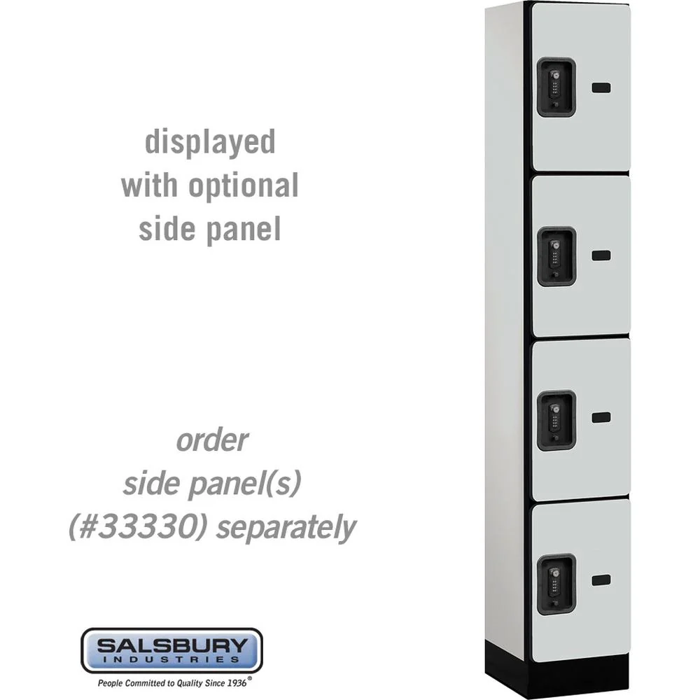 12" Wide Four Tier Designer Wood Locker - 1 Wide - 6 Feet High - 15" Deep by Salsbury - Image 24