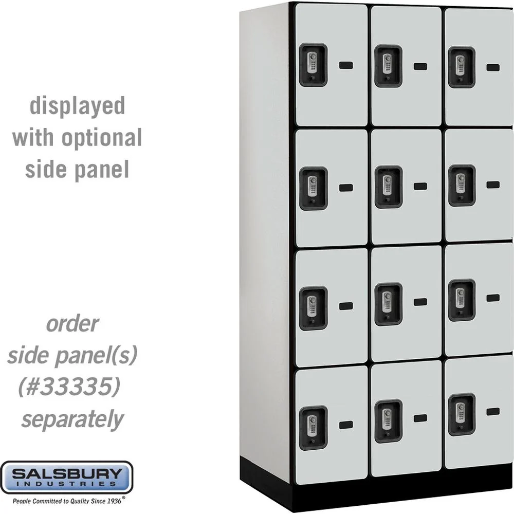 12" Wide Four Tier Designer Wood Locker - 3 Wide - 6 Feet High - 21" Deep by Salsbury - Image 26