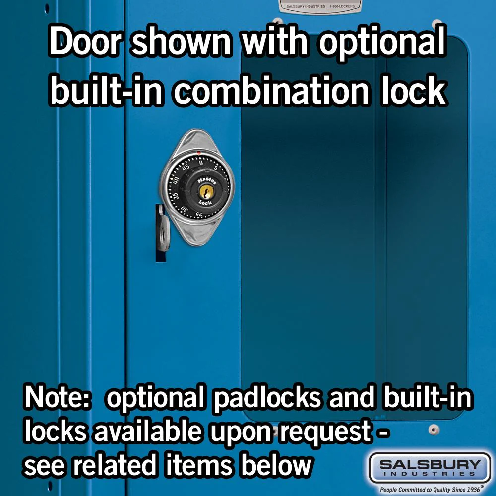 12" Wide Four Tier See-Through Metal Locker - 1 Wide - 5 Feet High - 12" Deep by Salsbury - Image 4