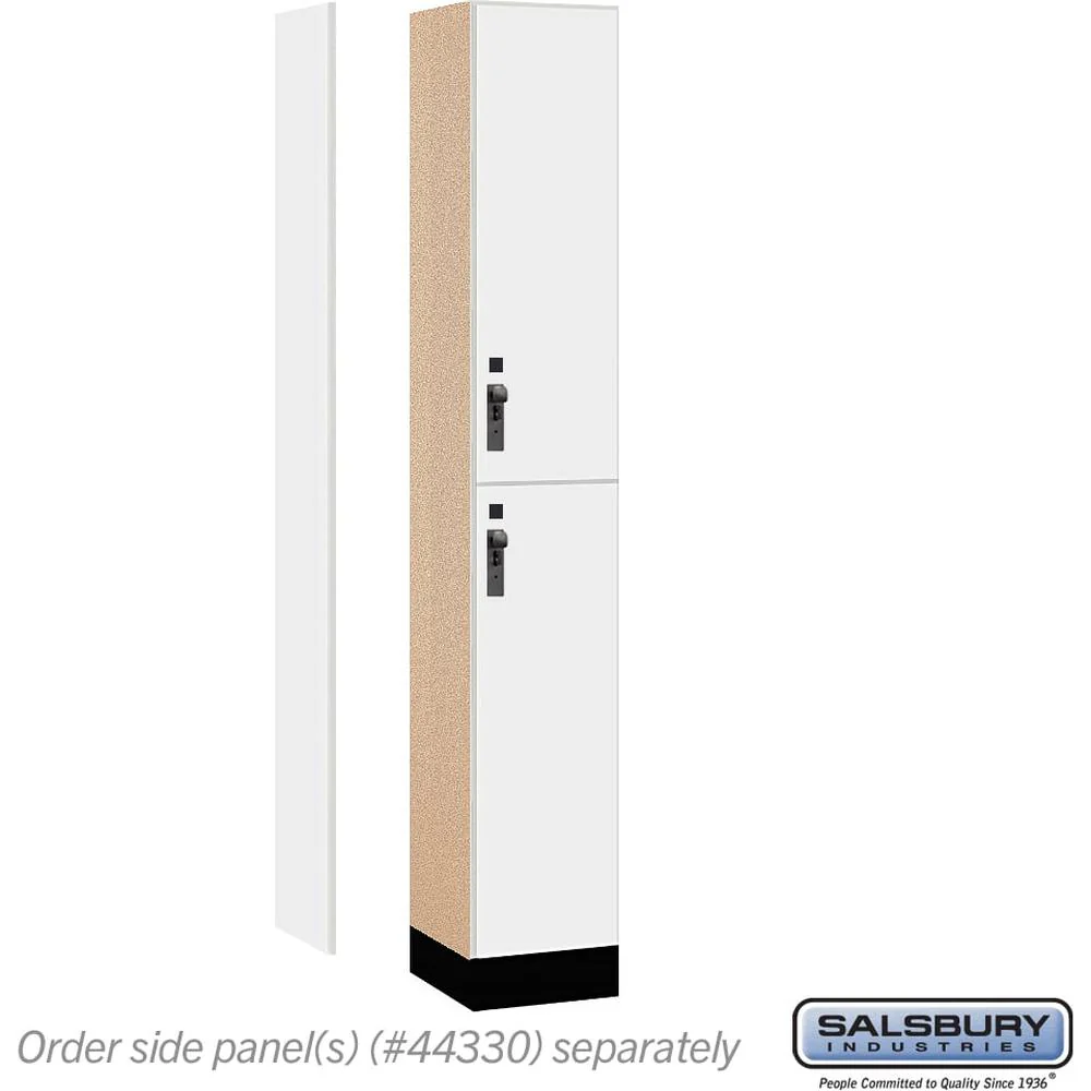 12" Wide Premier Wood Locker - Double Tier-1 Wide - 6 Feet High - 15" Deep by Salsbury - Image 2