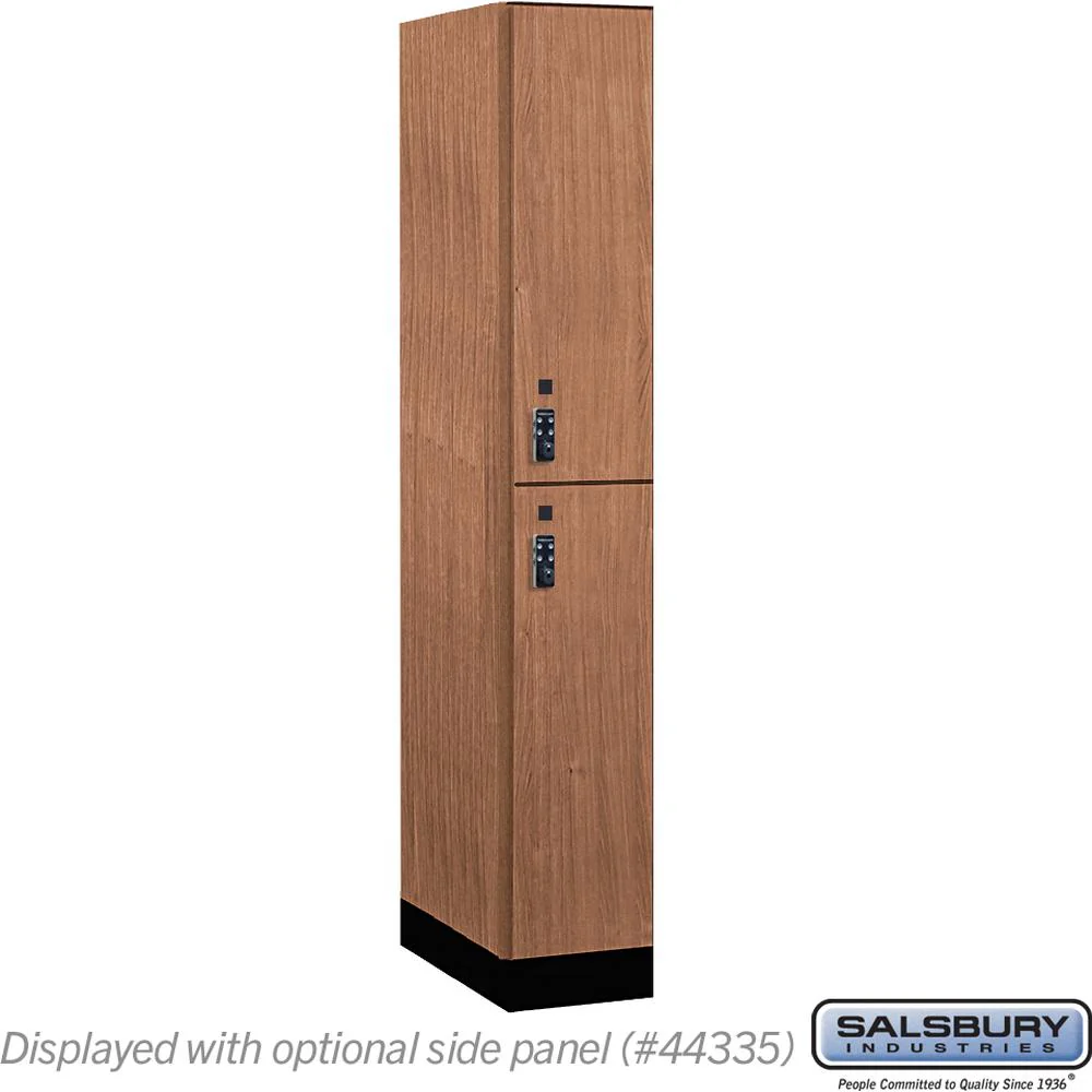 12" Wide Premier Wood Locker - Double Tier-1 Wide - 6 Feet High - 21" Deep by Salsbury - Image 21