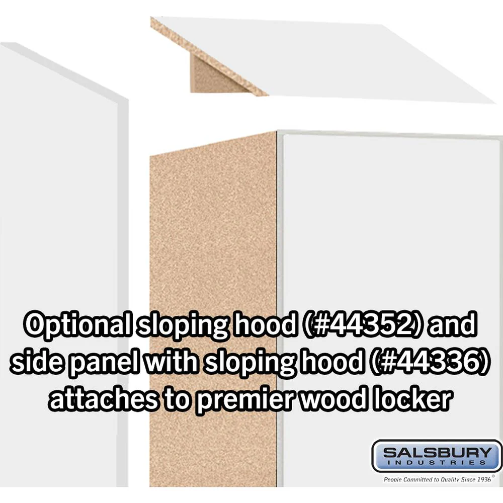 12" Wide Premier Wood Locker - Double Tier-1 Wide - 6 Feet High - 21" Deep by Salsbury - Image 6