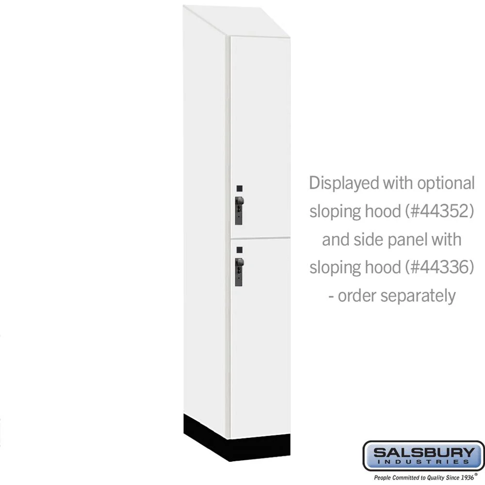 12" Wide Premier Wood Locker - Double Tier-1 Wide - 6 Feet High - 21" Deep by Salsbury - Image 7