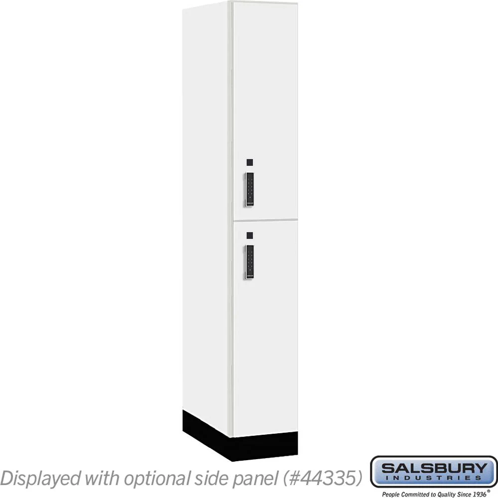 12" Wide Premier Wood Locker - Double Tier-1 Wide - 6 Feet High - 21" Deep by Salsbury - Image 8