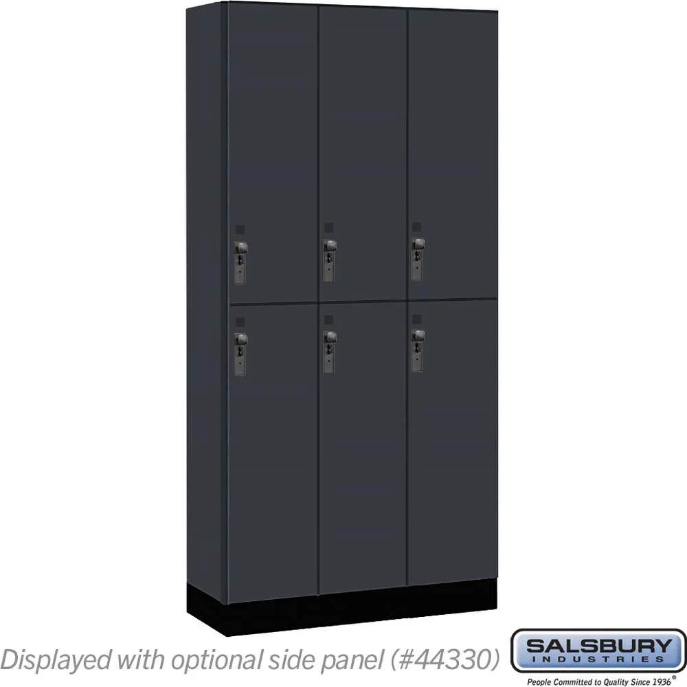 12" Wide Premier Wood Locker - Double Tier-3 Wide - 6 Feet High - 15" Deep by Salsbury - Image 13