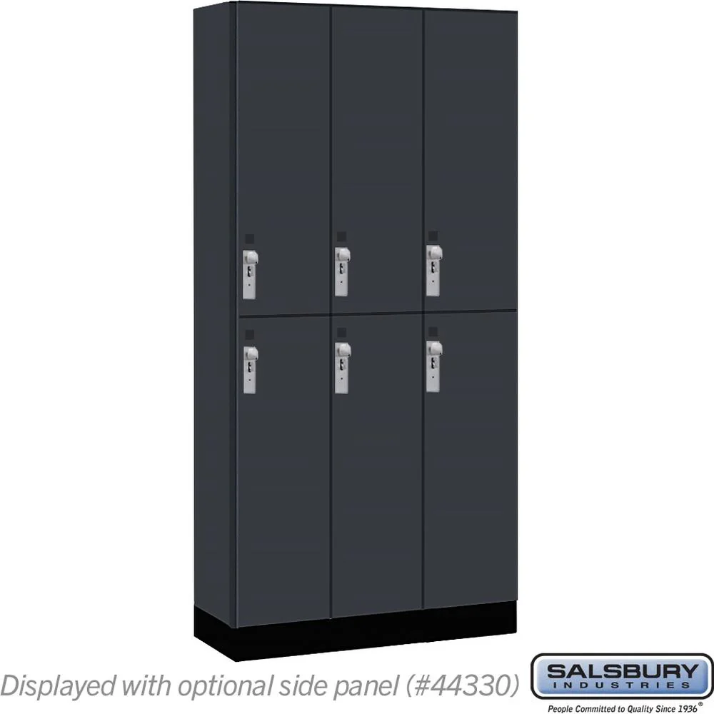 12" Wide Premier Wood Locker - Double Tier-3 Wide - 6 Feet High - 15" Deep by Salsbury - Image 16