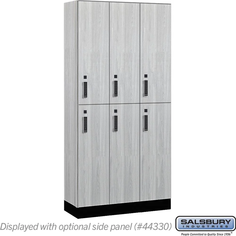 12" Wide Premier Wood Locker - Double Tier-3 Wide - 6 Feet High - 15" Deep by Salsbury - Image 26