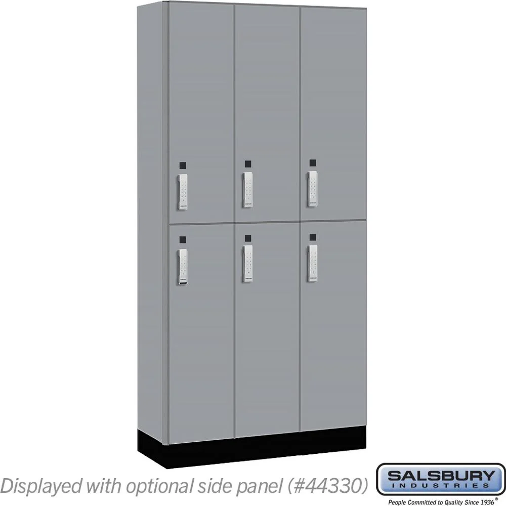 12" Wide Premier Wood Locker - Double Tier-3 Wide - 6 Feet High - 15" Deep by Salsbury - Image 35
