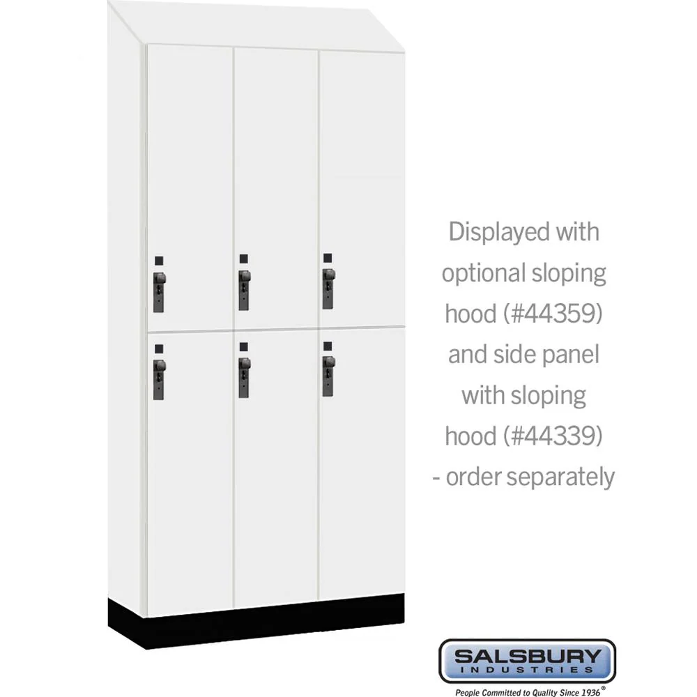 12" Wide Premier Wood Locker - Double Tier-3 Wide - 6 Feet High - 15" Deep by Salsbury - Image 7