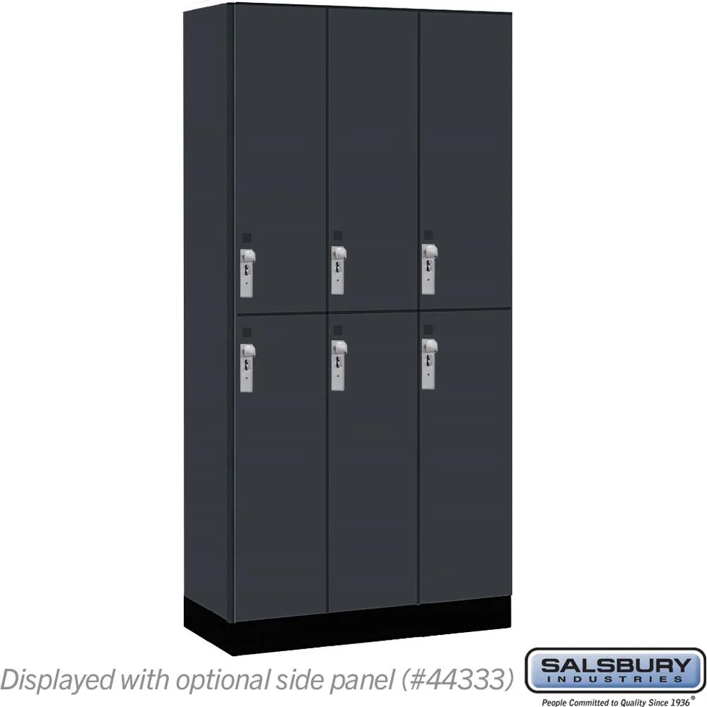 12" Wide Premier Wood Locker - Double Tier-3 Wide - 6 Feet High - 18" Deep by Salsbury - Image 16