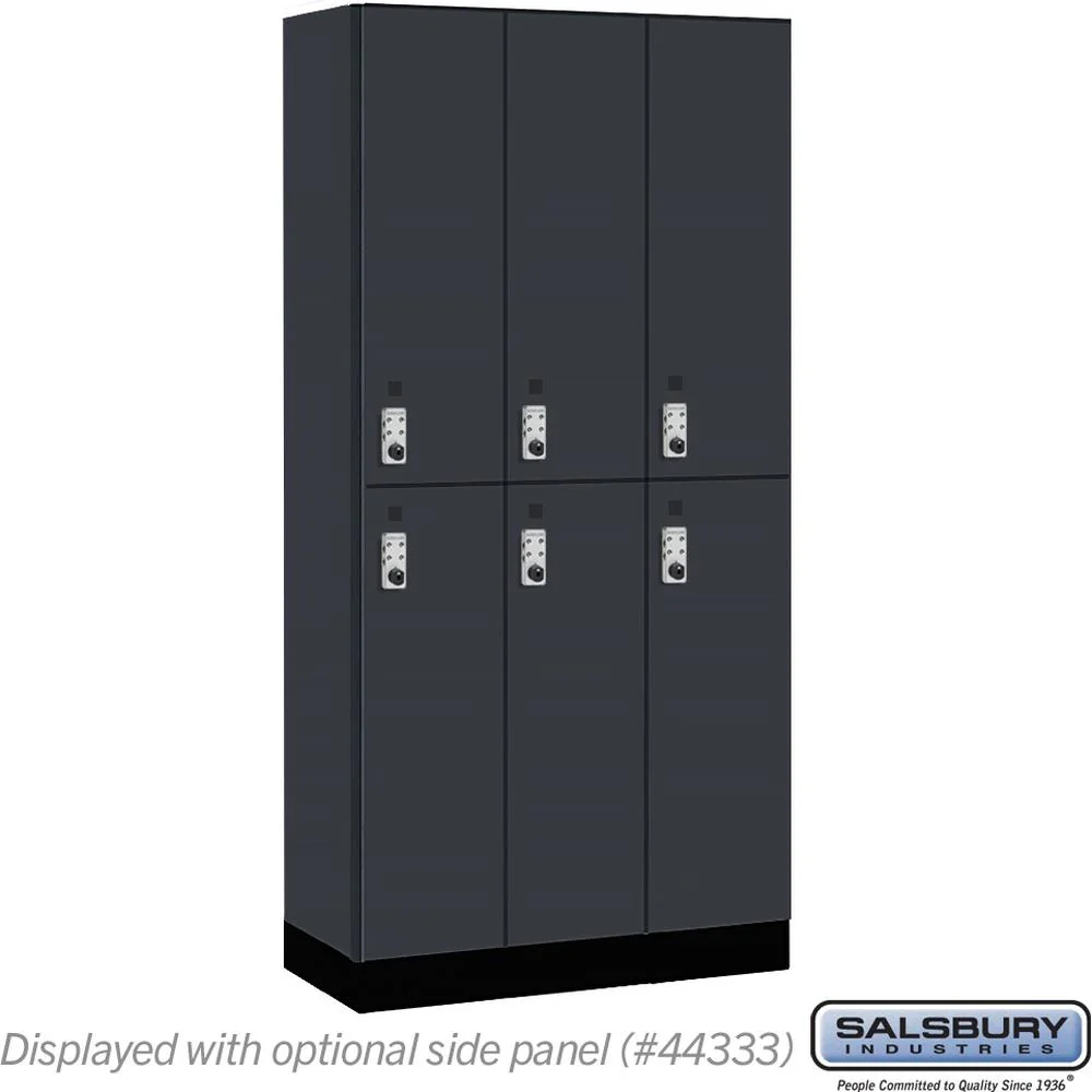 12" Wide Premier Wood Locker - Double Tier-3 Wide - 6 Feet High - 18" Deep by Salsbury - Image 18